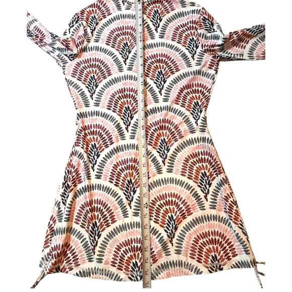 Lily Cat Rash Guard Swim Coverup SPF 50 Women Small Boho Ruched Long Sleeve NWT - Picture 6 of 9